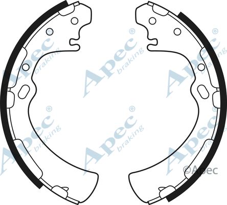 APEC BRAKING stabdžių trinkelių komplektas SHU475